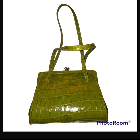 Stefano Serapian Green Croc mini top handle bag - Picture 7 of 15
